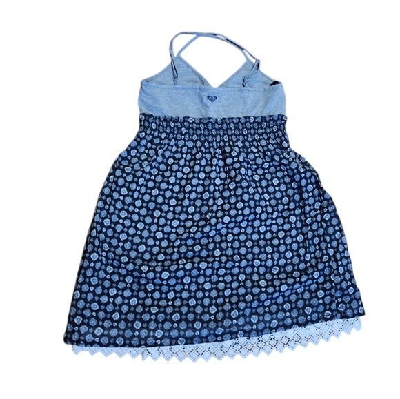 Roxy size large women's gray and navy blue dress - Picture 3 of 12